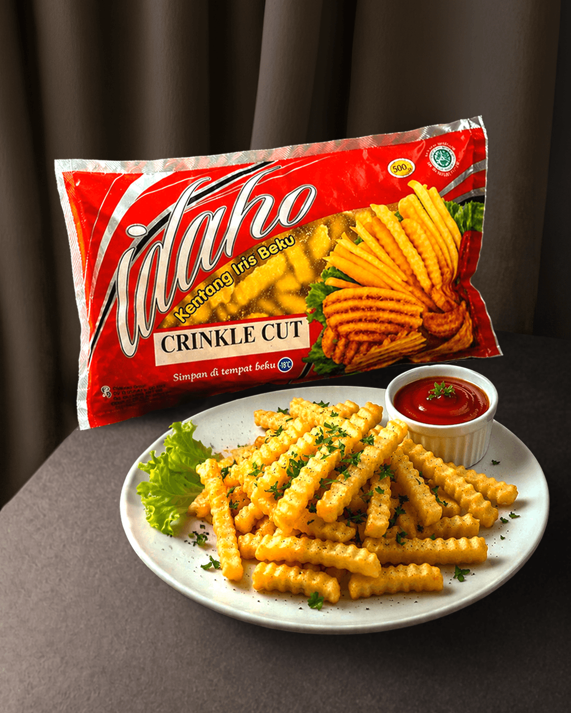 IDAHO Crinkle Cut 0.5 Kg