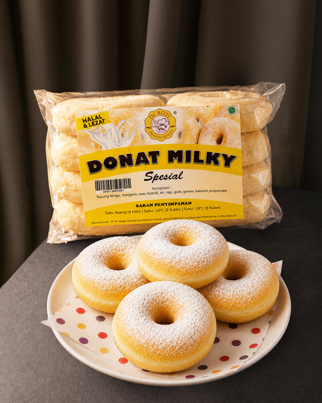 DE ROTI - DONUT MILKY ISI 10