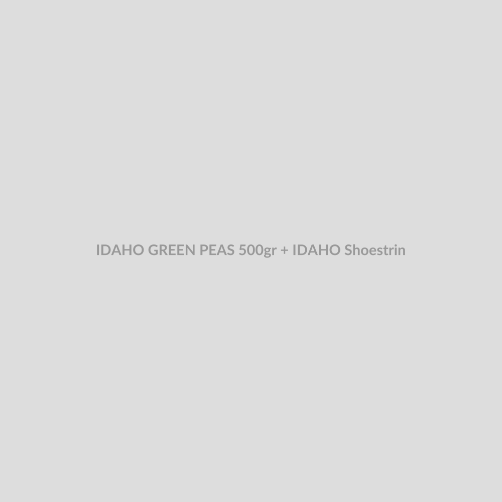 IDAHO GREEN PEAS 500gr + IDAHO Shoestring 500gr